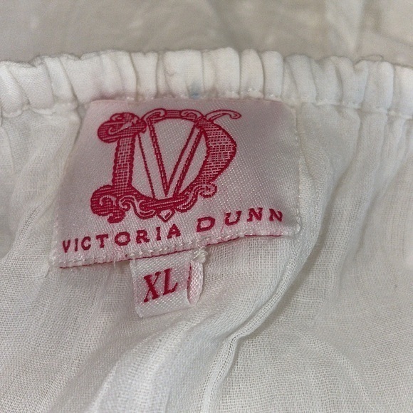 NWT VICTORIA DUNN WHITE EYELET BENNET MAXI DRESS XL - Picture 8 of 9